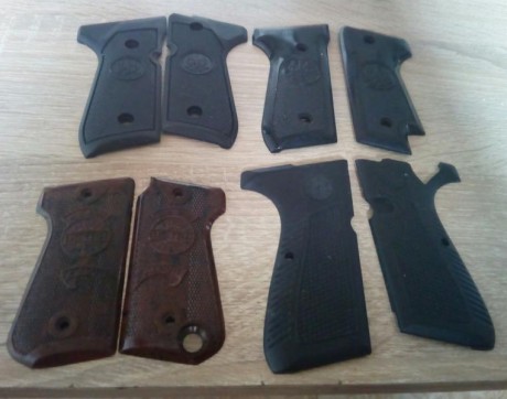 Se venden varios juegos de cachas para arma corta. Se pueden enviar mas fotos por whatsapp. El envio va 02