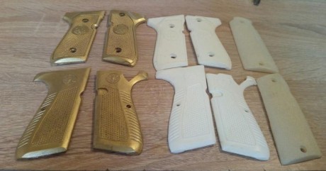 Se venden varios juegos de cachas para arma corta. Se pueden enviar mas fotos por whatsapp. El envio va 01