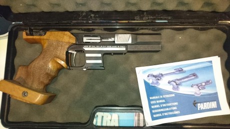 Hola,

Vendo mi pardini 22Lr en perfecto estado, gatillo recto aligerado,una maravilla.750€

Un saludo 11