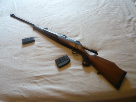 Buenas se vende RIFLE marca SAUER modelo SAUER 202 calibre  7 mm Remingtom Magnum.
  Se vende el rifle 00