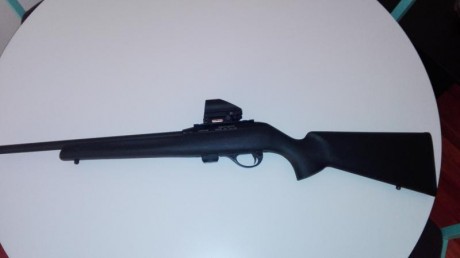 Vendo Carabina  22 lr, se vende sin el punto rojo si interesa se puede hablar.
El arma esta en Barcelona, 02