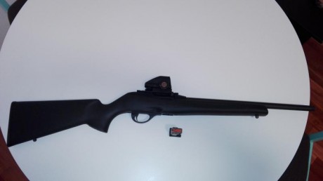 Vendo Carabina  22 lr, se vende sin el punto rojo si interesa se puede hablar.
El arma esta en Barcelona, 00