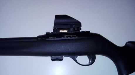 Se Vende precio 250 €

El cargador es de cinco, el visor de punto rojo es opcional es decir a negociar, 01