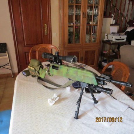 Vendo rifle Remington 7400 en calibre 30.06

Es el modelo que tiene en el cajón de mecanismos grabados 31
