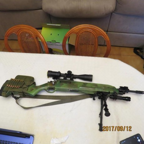 Vendo rifle Remington 7400 en calibre 30.06

Es el modelo que tiene en el cajón de mecanismos grabados 30