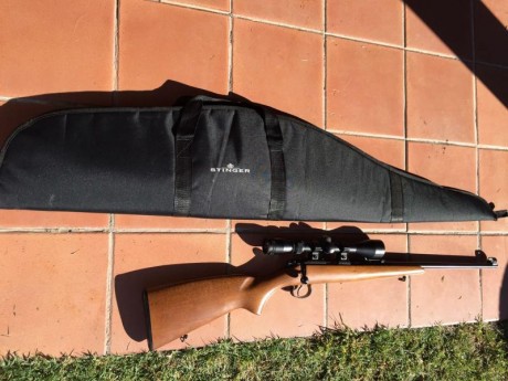 Hola, un amigo vende esta carabina, calibre 22.
Está nueva a estrenar.
La compró nueva por capricho y 01
