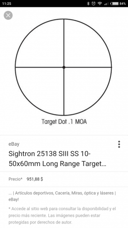Se vende visor sightron S III SS con 50 aumentos variables,Con anillas incluidas y tapas de botones y 40