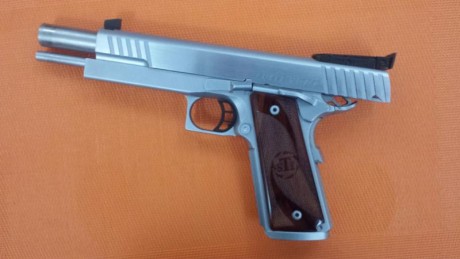 Vendo STI Target Master como nueva
- Calibre: 45 mm 
- Armazón: En acero de una sola pieza con deposito 00