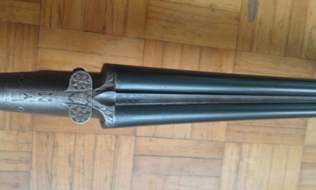 Vendo escopeta sistema Darne, calibre 12, en buen estado mecanico y funcional, necesita restauración de 00