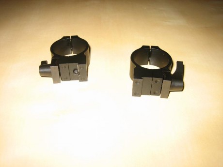 Hola.  Vendo anillas de acero desmontables, para rifle CZ de carril fijo de 16mm. Las anillas son para 01