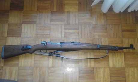 Vendo Máuser Yugo M48, calibre 8X57, perfecto estado mecanico y funcional, lleva correa nueva replica 02