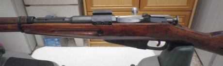 Hola, pues vendo mi Mosin Nagant 91/30 fabricado en Tula en 1929, caja hexagonal, base para mira PE; está 01