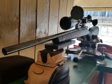 al tema ,por cambio de preyecto vendo mi magnifica Carabina SAKO QUAD Syntetic Heavy Barrel  0.22  tiene 01
