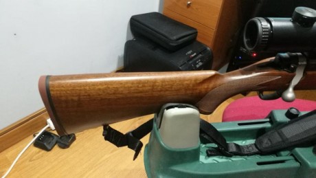 hola compañeros visto que no cambio los rifle por lo que quiero los saco a la venta

ruger 77 338 con 12