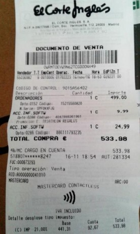 Vendo portatil Lenovo , nuevo , impecable, aun tiene un año de garantia , comprado en el Corte Ingles 02
