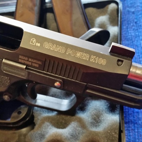 por poco uso vendo me querida gran powear k 100 con , con cañon rotativo ,dos cargadores maletin, miras 00