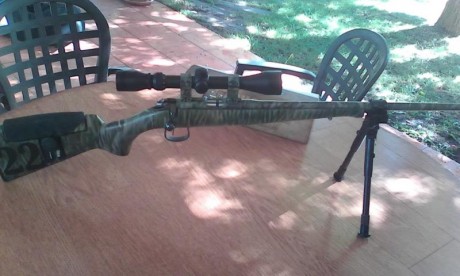 Cambio carabina cz452 con bípode y visor nuevo a estrenar culata regulable y pintura camuflaje cambiaría 00