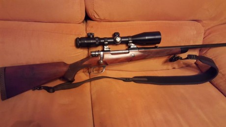 rifle Santa Bárbara calibre 308. (REBAJADO) incluye monturas appel visor Hakko punto iluminado en verde 02