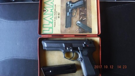 Hola a tod@s, vendo por cambio de armero LLama M-82 9mm Para. (interesados podéis contactar por WhatsApp 00