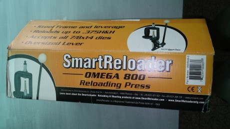 Se vende Prensa nueva (sin estrenar) SmartReloader modelo Omega 800. Precio 45€ + portes.
También vendo 00