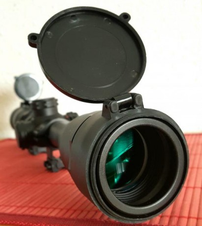 NUEVO visor de 4 -16 x44, mildot, retícula iluminada, con monturas y MONTURA Diana/rws de 1 pulgada, aros 02