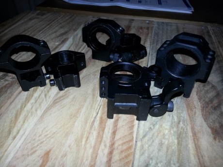 Vendo estos 3 pares de anillas por 35€ puestas en casa del comprador por mensajeria

- Anillas UTG para 00