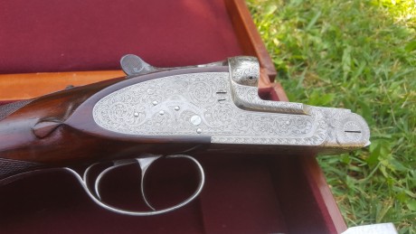 Unico y exclusivo rifle Express EGO modelo exclusive, calibre 470N. E. con cañon adicional en calibre 20