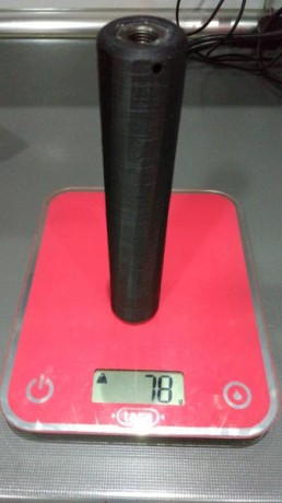 Moderador  3d  de 45 mm de diámetro ,200mm de alturay con interior de conos. Con la posibilidad de personalizar 160