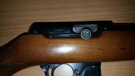  VENDIDA  Carabina de gran calidad, calibre 22, toda de acero mecanizado, no micro fusión, muy buena precisión, 12