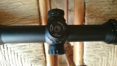 Hola, vendo un visor Leapers Acusshot 4-16X56, retícula mildot, no iluminada, montado en un Marlin 22, 01