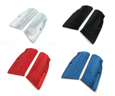 Compro cachas de aluminio finas para tanfoglio Small Frame. PARA STOCK 2, 3, LIMITED 

Si son azules mejor. 01