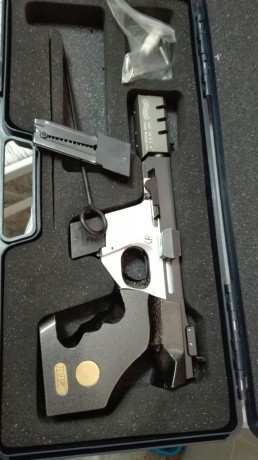 Vendo pistola WALTHER GSP EXPERT CALIBRE 32 con cacha fija en buen estado y con el armazón de la pistola 61