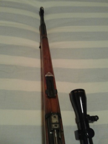 Vendo rifle calf gustar corto agrupa  muy bien estado muy bueno. 650€ con visor Tasco titan bases y monturas 01