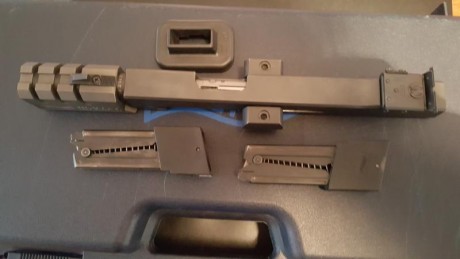 Vendo WALTHER GSP EXPERT 22/32 ,el arma está guiada con el 22LR. por lo que el carro del 32 es adicional, 01
