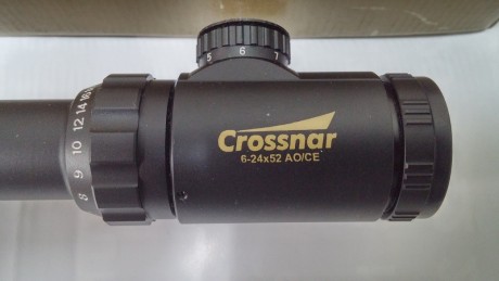Vendo varios visores nuevos a estrenar Crossnar 6-24X52. Retícula iluminada. Precio 70€ la unidad puestos 00