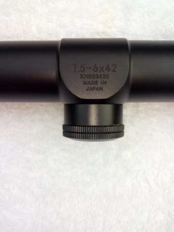 vendo vior nikon monarch 1.5-6x42 con reticula iluminada en rojo y verde, en segundo plano focal.
tubo 10