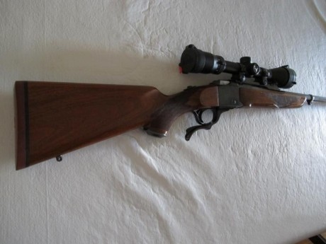 Vendo monotiro Ruger nr. 1 cal. 7 x 57 con visor Bushnell 3-9x40 en muy buen estado, sin rozadoras y bien 02