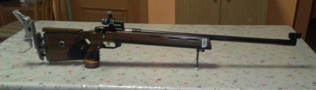 :sniper Vendo 1913 cañon seleccionado con maletin en piel el túnel de la carabina no entra el nivel y 20