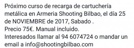 Hola compañeros:
Por medio de este hilo vamos a intentar estar informados de los cursos de recarga que 110