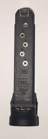 Se vende cargador de Glock 42 (totalmente a estrenar) con extensión del cargador +2 del fabricante americano 01