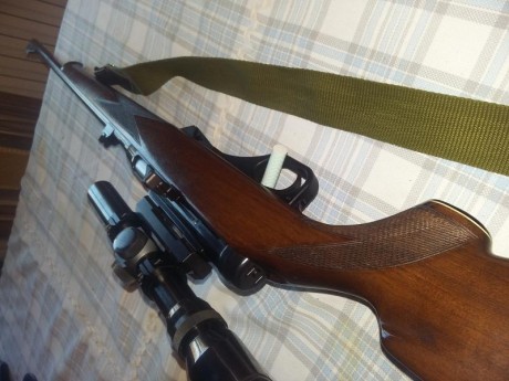 Buanas. Por necesidad de hacer sitio en el armero vendo mi carabina semiautomática  del .22 magnum. Es 00