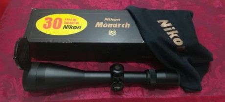 vendo visor nikon monarch ucc 2.5-10x56 estado excelente. reticula 4 en segundo plano. corrector de paralaje.. 01