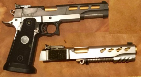  Vendo ASTRA SPS con :
- Corredera y cañón 9 Parabellum para precisión (6”).
- Corredera y cañón 40 S&W 00