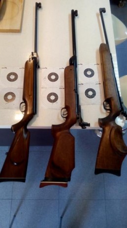 Hola, hoy he montado un puesto de tiro, mesa jardín, saco delantero y he sacado tres de mis viejas glorias
 00