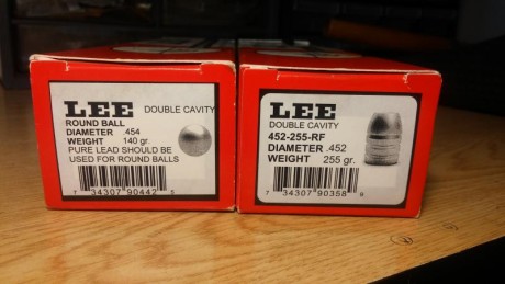 Vendo dos turquesas LEE de doble cavidad las dos y con muy poco uso.
 Ojival 452-255-RF  (.452" diámetro 00