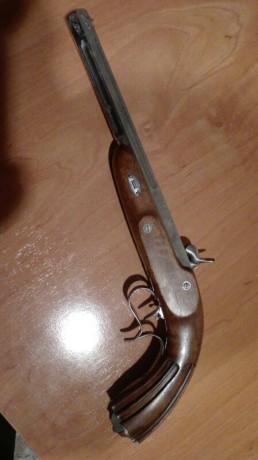 Vendo pistola de percusión modelo Europa de ARDESA  del calibre 45 ,disparador al pelo .
Está impecable 71