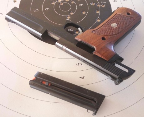 Vendo pistola S&W Modelo 422 en calibre 22 lr, con su cargador, muy buen estado apenas ha tenido uso, 10