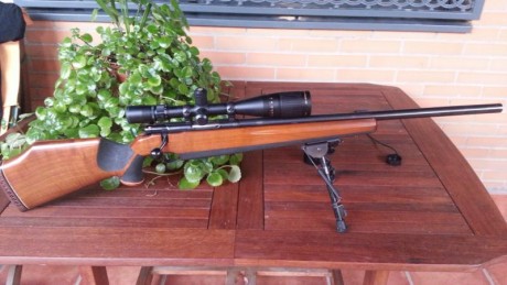 Vendo rifle Anschütz 1742 en cal. 222 Rem. con visor Nikon Monarch UCC 6,5-20 x 44  cañón pesado  disparador 02