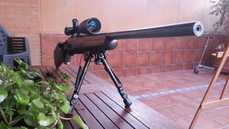 Vendo rifle Anschütz 1742 en cal. 222 Rem. con visor Nikon Monarch UCC 6,5-20 x 44  cañón pesado  disparador 01