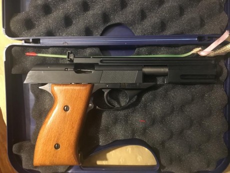 Vendo pistola de mi padre por no usar 
Es una  muy conocida  pistola Astra TS 22, calibre 22 LR, 
Esta 00